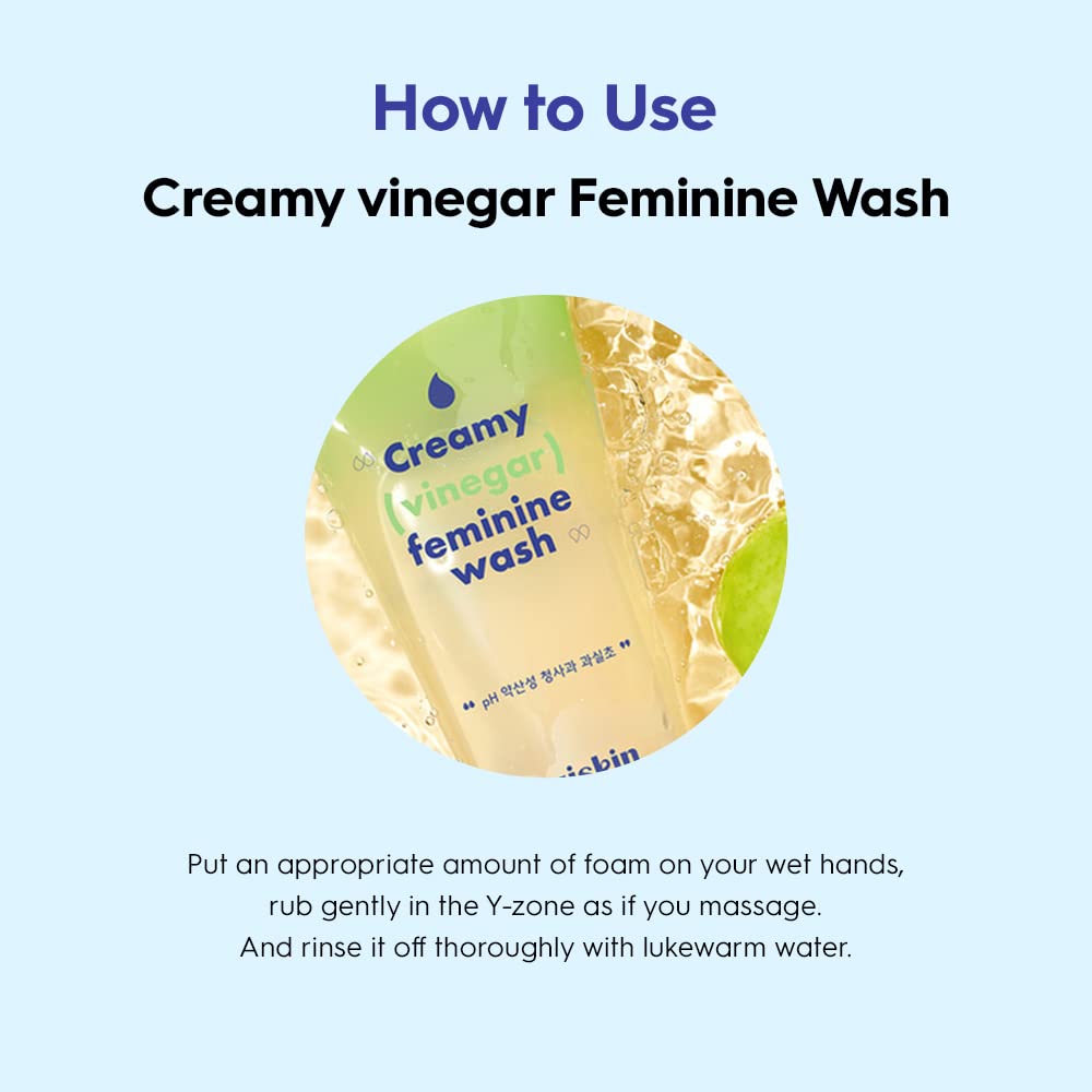 Suiskin Green Apple Vinegar Feminine Wash | Removes odor, pH balanced with Vegan Probiotics, Fragrance-free