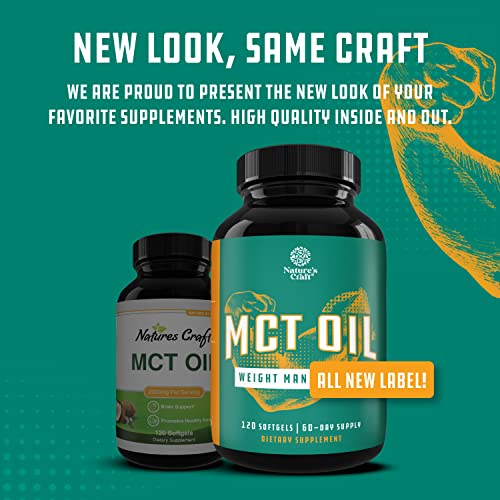C8 MCT Coconut Oil Softgels - MCT Oil Keto Pills with Caprylic Acid Coconut Oil