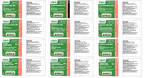 OLLOIS Homeopathy 20-Remedy Starter Kit (Organic & Lactose-Free