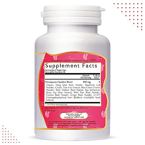 Menopause Comfort Fast Relief from Flushing, Cooling Herbal Blend by Coco March - Dairy Free