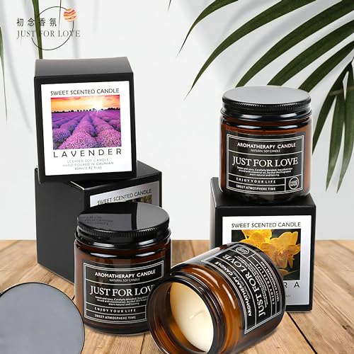 Candles for Home Scented Candle Gifts for Men Candles Clearance Amber Candle Jar Soy Wax Candles