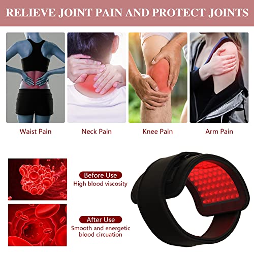 Red Light Therapy Belt, Infrared Light Therapy Wrap Red Light Therapy Device for Body, Pain Relief