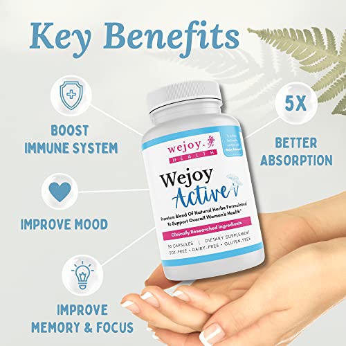WEJOY. Active - Helps With Brain Fog, Joint Pain, Memory, Immunity And Clarity, Menopause Supplements