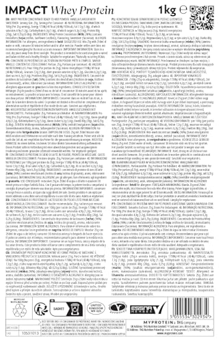 Myprotein Impact Whey Protein Blend, Vanilla, 2.2 lbs (40 Servings)