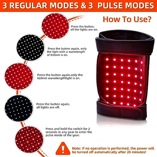 UTK Red Light Therapy for Body, 162Pcs 660nm Red Light & 54Pcs 850nm Near Infrared Light Therapy Belt