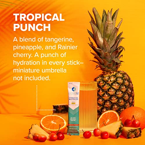 Liquid I.V. Hydration Multiplier - Tropical Punch - Hydration Powder Packets | Electrolyte