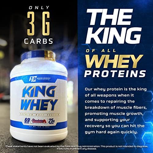 Ronnie Coleman Signature Series Whey Concentrate + Isolate Protein Powder, Pre Workout