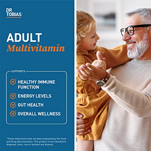 Dr. Tobias Adult Multivitamin for Women & Men, Energy & Immune Support from 42 Fruits