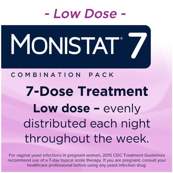 Monistat 7-Day Yeast Infection Treatment | Cream + External Itch Relief Cream | Pack of 2