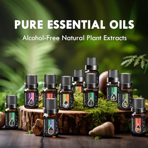 KMSCO Essential Oils Set -Top 16(0.33Fl Oz) Organic Plant Natural Fragrance Scents Blends Oil