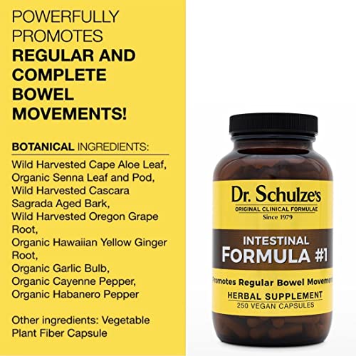 Dr. Schulze's Intestinal Formula #1 | All Natural Bowel Cleanse | Promotes Regular