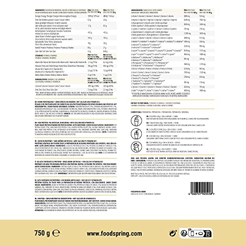 foodspring Vegan Protein Cookie Dough - 21g Protein per Shake to Build Muscle, B12, B6, folic Acid