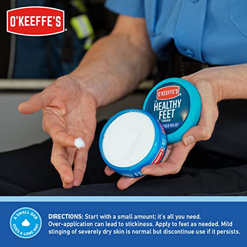 O'Keeffe's for Healthy Feet Foot Cream, Guaranteed Relief for Extremely Dry, Cracked Feet