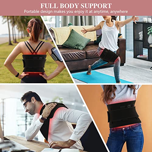 Red Light Therapy Belt, Infrared Light Therapy Wrap Red Light Therapy Device for Body, Pain Relief