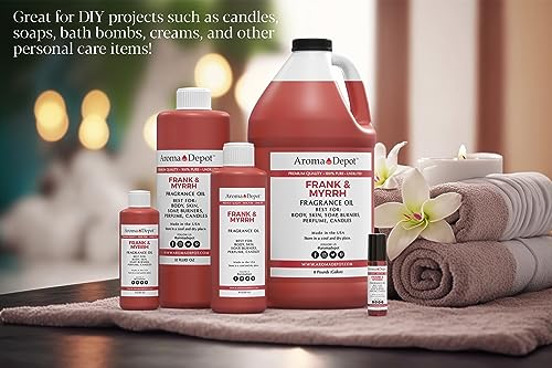 Frankincense & Myrrh 4 oz. Fragrance Oil I Perfume I Skin Oil I Scented Oil. DIY Projects Such as Candles