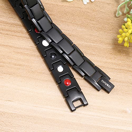 EMMORI Ultra Strength Magnetic Bracelet - 3,500 Gauss Per Magnet -Magnetic Bracelets
