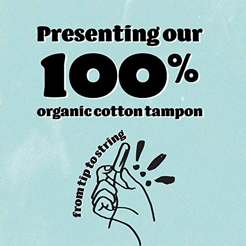 o.b. Organic Tampons, Made with 100% Organic Cotton, Proven 8 Hour Leak Protection, Super, 24 Count