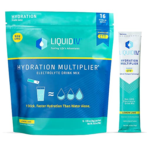Liquid I.V. Hydration Multiplier - Lemon Lime - Hydration Powder Packets | Electrolyte 