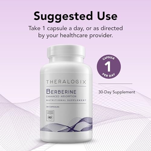 Theralogix Berberine Enhanced Absorption - 30-Day Supply - Made with Berberine