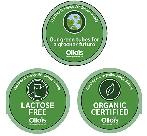 OLLOIS Ruta Graveolens 200ck Organic, Lactose-Free, Kosher Homeopathic Medicine, 80 Pellets