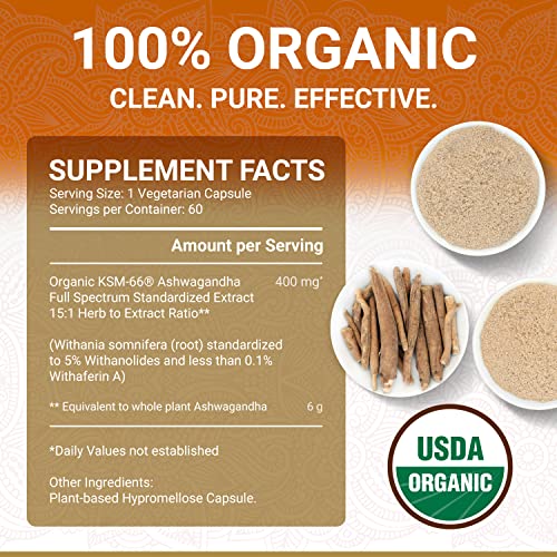 KSM-66 Ashwagandha KSM 66 Ashwagandha KSM-66 | USDA Organic Ashwagandha Supplements KSM 66