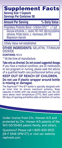 Rephresh Pro-B Probiotic Supplement for Women, 30 Oral Capsules (Pack of 2)