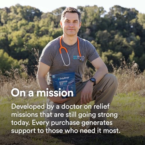 DripDrop Hydration - Electrolyte Powder Packets - Watermelon, Berry, Orange, Lemon