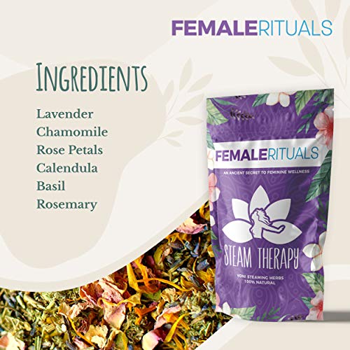 FEMALE RITUALS Yoni Herbs for Steaming (2oz) - Natural Vaginal Steamer to Detox & Cleanse