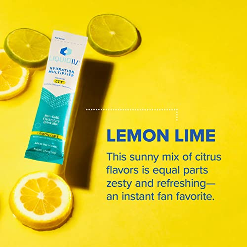 Liquid I.V. Hydration Multiplier - Lemon Lime - Hydration Powder Packets | Electrolyte