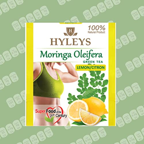 Hyleys Tea Moringa Oleifera with Lemon Flavor - 25 Tea Bags (Miracle Tree Tea)