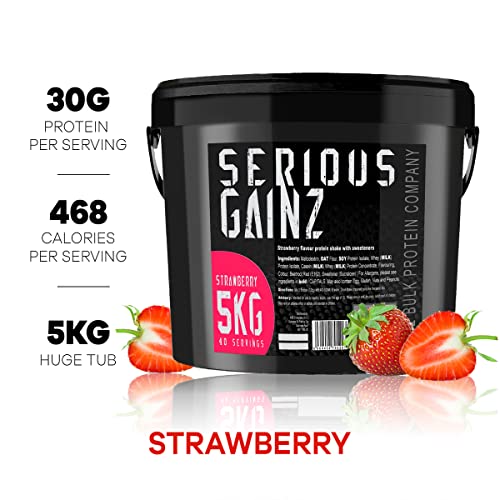 The Bulk Protein Company, SERIOUS GAINZ - Whey Protein Powder - Weight Gain, Mass Gainer