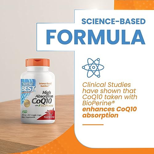 Doctor's Best High Absorption CoQ10 with BioPerine, Non-GMO, Gluten & Soy Free