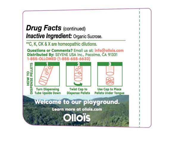 OLLOIS Ruta Graveolens 200ck Organic, Lactose-Free, Kosher Homeopathic Medicine, 80 Pellets