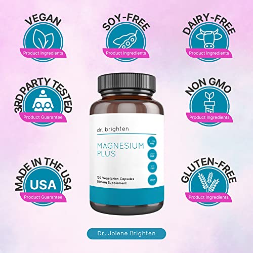 Dr. Brighten Prenatal Plus and Magnesium Plus Dietary Supplements Bundle - Non-GMO, Vegan