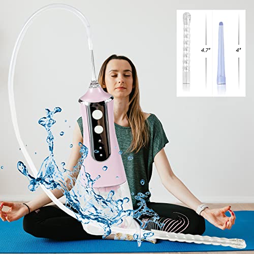 JZCXword Automatic Electric Enema Bulb with 3 Enemas Tip & 3 Mode 19.7in Silicone Tubing Anal