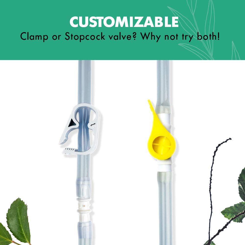 Mikacare Enema Bag Kit Clear Non-Toxic Silicone. for Coffee and Enema Kit for Colon Cleansing - Enema Detox