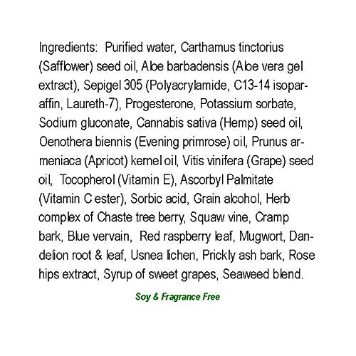 Natural Radiance Progesterone with Herbs One 8 oz. Pump Bottle. - Made in The USA