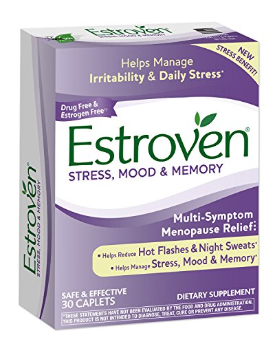 Estroven Stress Plus Mood & Memory | Menopause Relief Dietary Supplement | Safe Multi-Symptom Relief