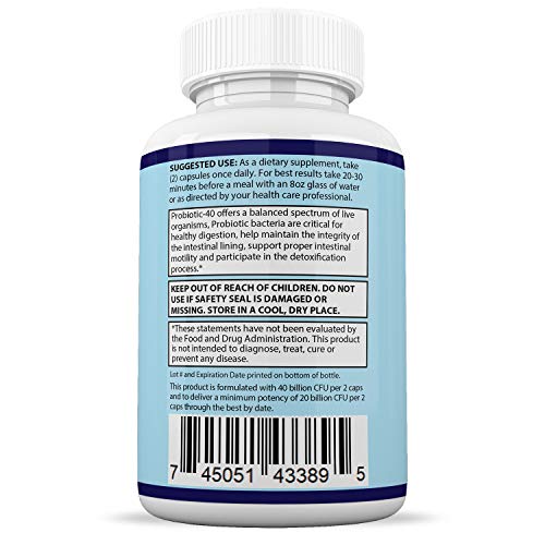 Justified Laboratories (3 Pack) Clear Nails Plus Max Pills 40 Billion CFU Probiotic 60 Caps