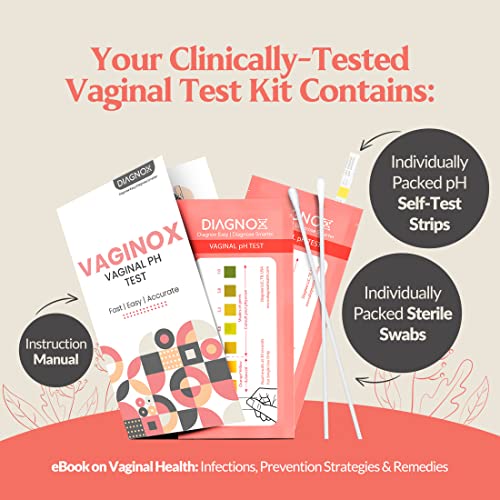 Vaginal PH Test Kit with Sterile Swabs and eBook - Vaginal PH Balance and Yeast Infection Test