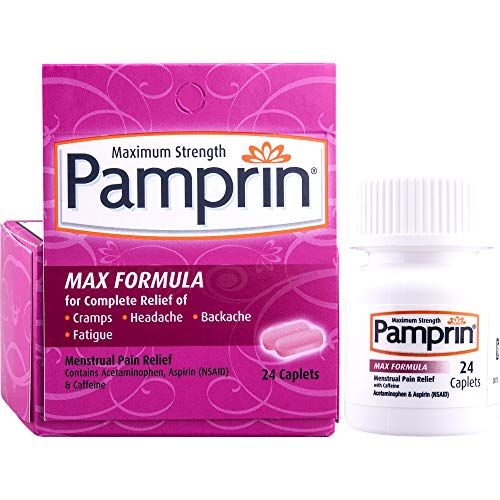 Pamprin Max Menstrual Pain Relief, Maximum Strength, Caplets, 24 ct.