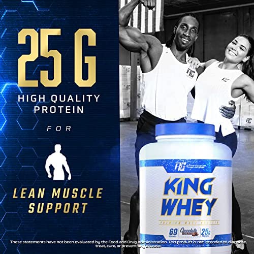 Ronnie Coleman Signature Series Whey Concentrate + Isolate Protein Powder, Pre Workout