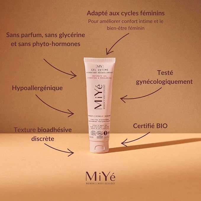 MiYé [MY] Moisturizing and rebalancing intimate gel certified organic | Blue lily of the valley