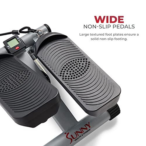 Sunny Health & Fitness Mini Stepper for Exercise Low-Impact Stair Step Cardio Equipment