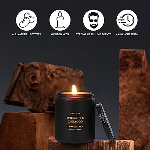 olorvela Scented Candles for Men Candles for Home Scented Candles Gifts for Women and Men 8oz