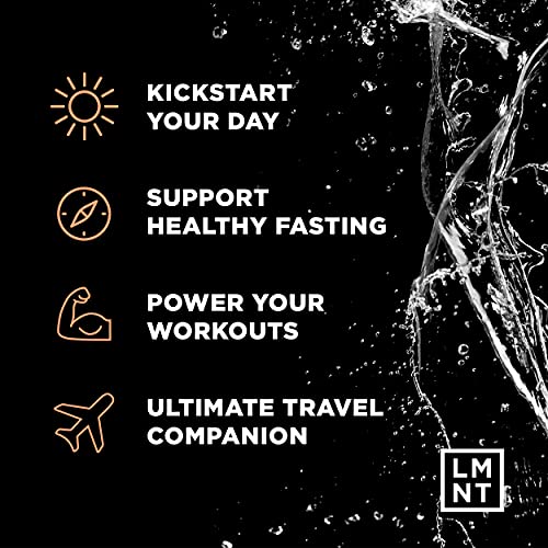 LMNT Zero-Sugar Electrolytes - Grapefruit Salt - Hydration Powder Packets | No Dodgy