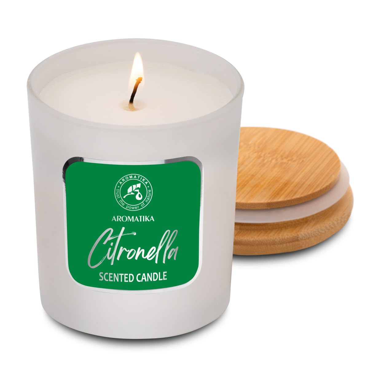 Scented Candle Citronella 200g - Aromatherapy Candle - Soy Wax Candles for Home Scented