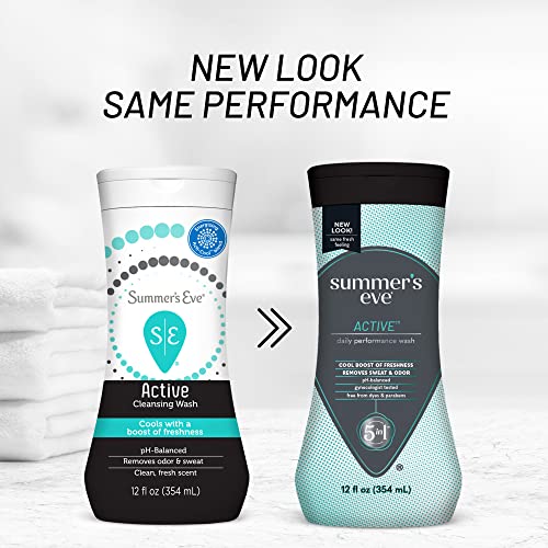 Summer's Eve Active Daily Performance All Over Feminine Body Wash, Feminine Wash pH Balanced