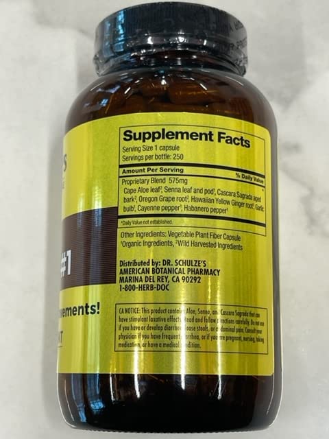 Dr. Schulze's Intestinal Formula #1 | All Natural Bowel Cleanse | Promotes Regular