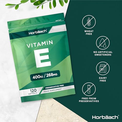 Vitamin E Capsules 400iu | 120 Count | High Strength Vitamin E as DL-a-Tocopheryl